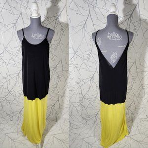 Gat Rimon Colorblock Strappy Low Back Niels Maxi Dress